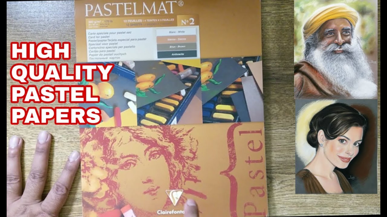 Best premium pastel Paper Pastelmat sanded paper YouTube