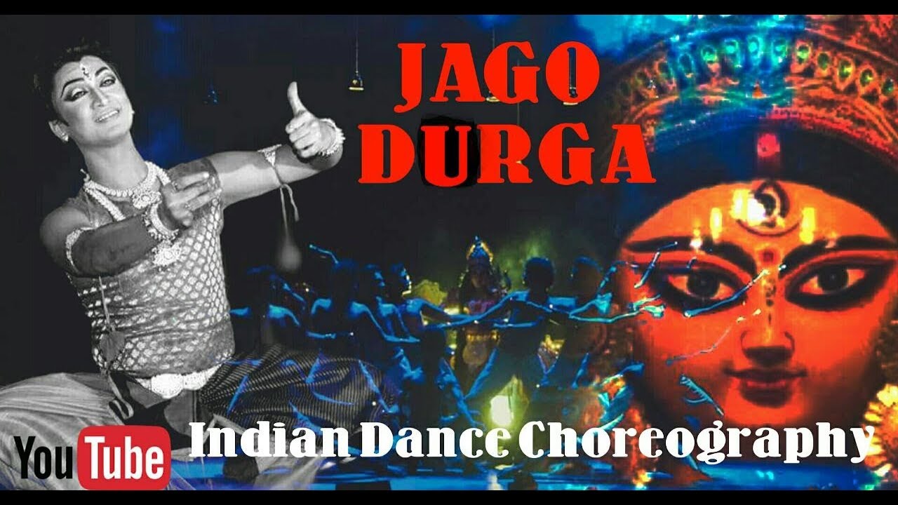 Jago DurgaDance cover   Lopamudra MitraDurga puja dancestage performancemahalya