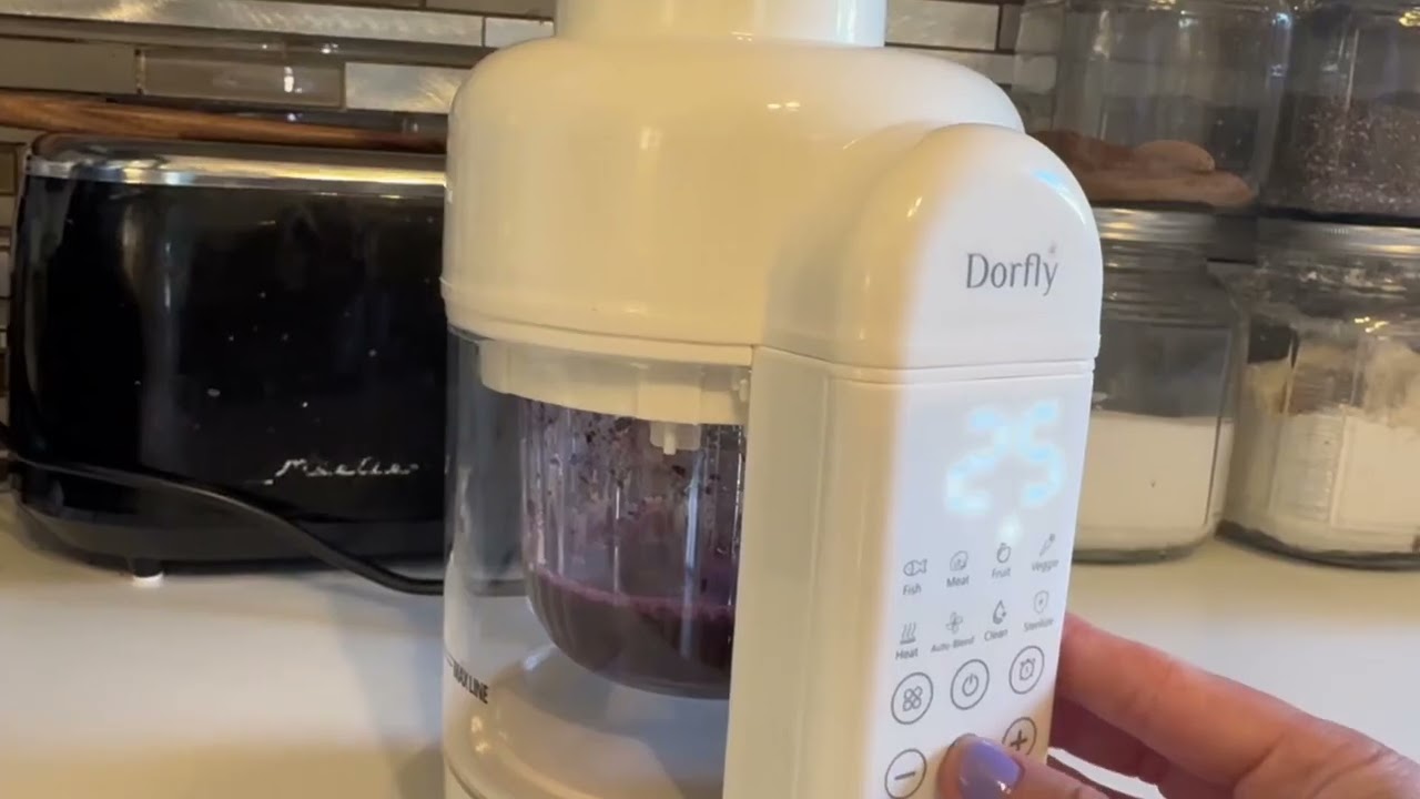 Baby Food Maker Glass Baby Food Steamer and Blender 12oz No Plastic Food Processer 9 in 1