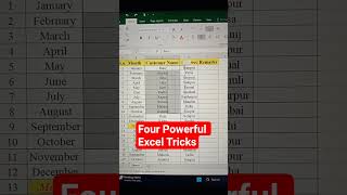 Excel Powerful Tricks #Excel Trick #excel #computertechnic #Excel Shortcut #short cut #Daily work