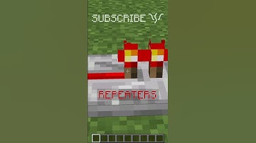 REDSTONE REPEATERS basics and DOUBLE PISTON EXTENDER | Redstone with PsiVolt #minecraft #redstone