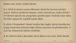 62 Cuma Suresi̇ 11 Ayet Meali E Kitapsesli