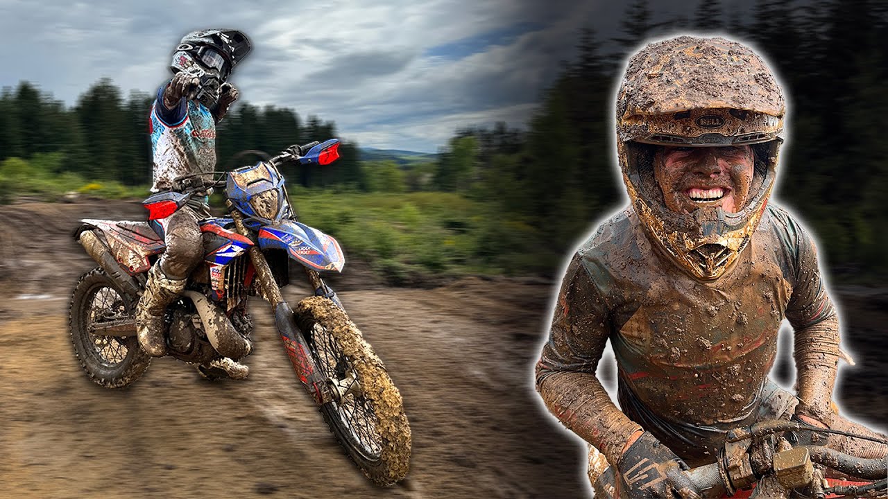 Un terrain de Motocross privé rempli de boue !