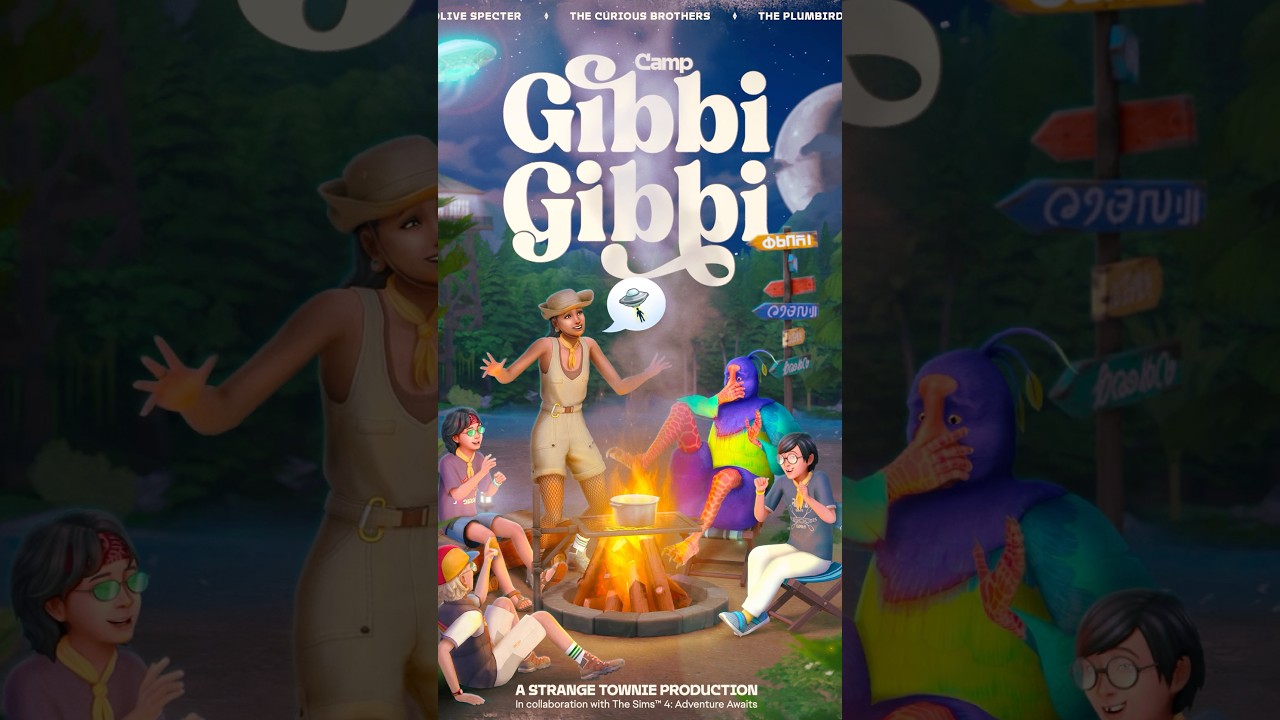 🌲CAMP GIBBI GIBBI🌲 Edit Process ✨ #Sims #Art #Edit