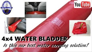 4x4 footwell water bladder  First look and preparation