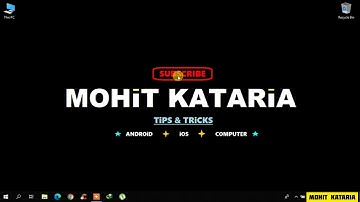 How to hide local disk drives without any software || Mohit Kataria ||