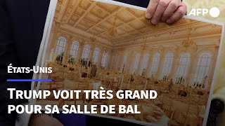 A quoi va ressembler la salle de bal de la Maison Blanche?  | AFP