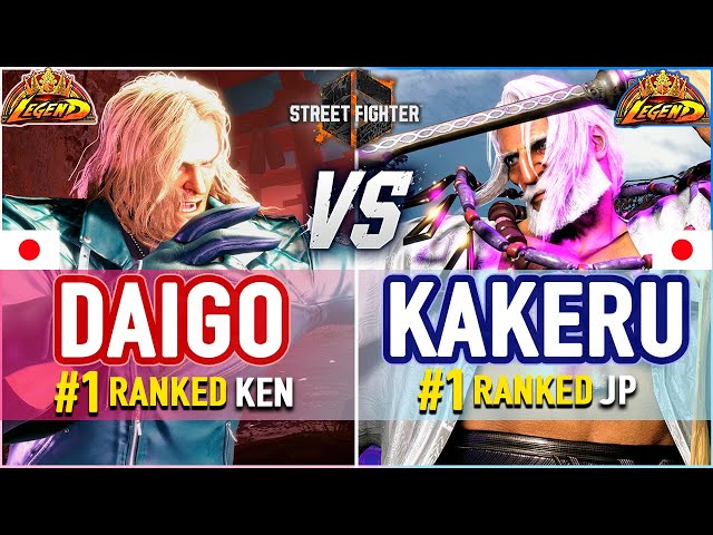 SF6 🔥 Daigo (#1 Ranked Ken) vs Kakeru (#1 Ranked Jp) 🔥 SF6 High Level Gameplay class=