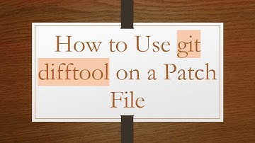 How to Use git difftool on a Patch File