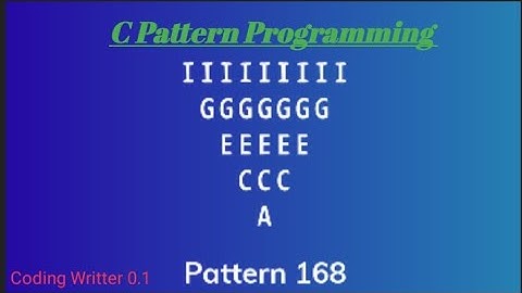 Best pattern tutorial video in C pattern tutorial video ll ✍️💯#coding #short #youtubeshorts
