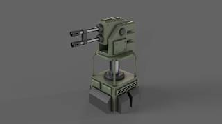 PBR Turret 02 Green