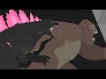 Godzilla and kong running animation