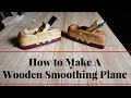 How to make a wooden smoothing plane  ash and purple heart  long form