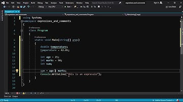 Part #7 Expression, Statement and Comments in C# Amharic
