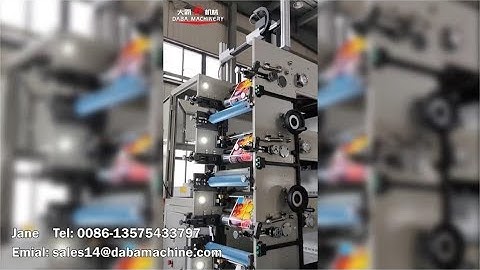 5 Color Flexo Printing Machine from DABA