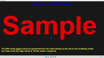 Testing SDF and bitmap fonts