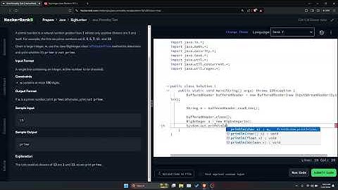 HackerRank JAVA | Java Primality Test
