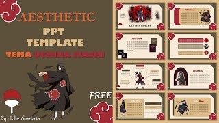Aesthetic PPT UCHIHA ITACH #2 - Tutorial #pptaesthetic #konoha   #freeppttemplate #anime #naruto