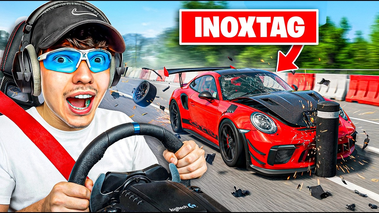 Je DÉTRUIS les VOITURES des YOUTUBERS sur BeamNG… (Inoxtag, GMK, Unchained)