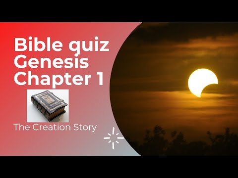 Bible quiz questions and answers | Genesis Chapter 1 - YouTube