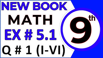 9th Class Math New Book | Chapter 5 | Exercise 5.1 Question 1 Solution (Science and Arts)