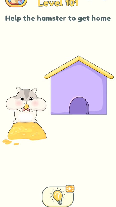dop 2 ( Hapus Satu Bagian ) level - 101 bantu hamster pulang #shorts @sabirgaming-s3c