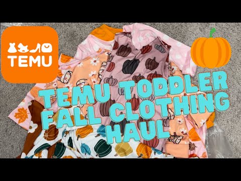 Temu Fall Toddler Clothing Haul - YouTube