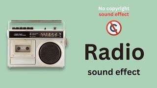 Radio Tuning Noise Static sound effect no copyright | radio sounds | radio noises | HQ