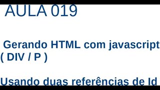 Javascript - Ex019 -Uso de getElementById