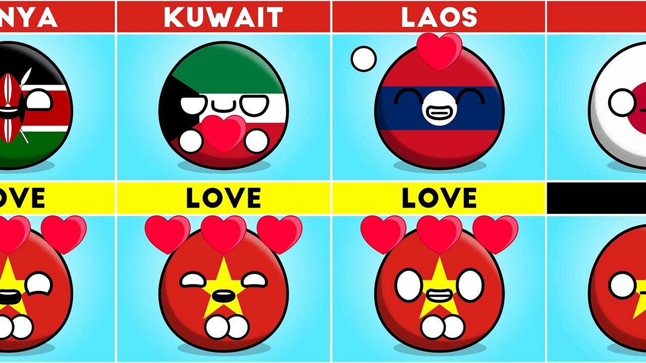 Все страны, которые любят или ненавидят Вьетнам | 2026 #countryballs