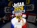 JoSAA Counselling 2026 Dates, JoSAA Counselling Procedure 2026, JEE Advanced 2026 Result #josaa #jee