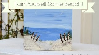 How to paint a simple little beach with acrylics. easy enough for
beginners and fun. most of my tutorials are geared towards the
beginning painter, jus...
