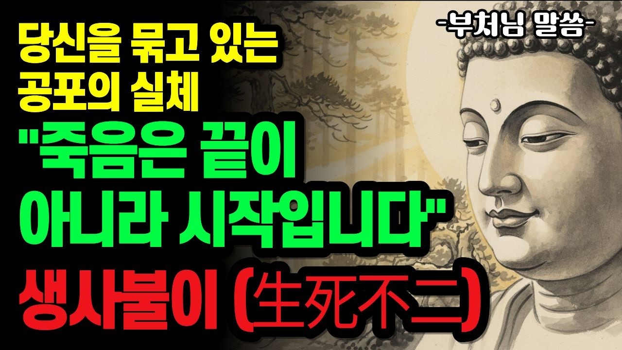 삶과 죽음의 신비로운 진실을 통해 내면의 절대적인 평화를 발견하신 부처님의 파격적 선언 | 생사불이(生死不二)