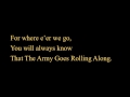 The army goes rolling along lyrics