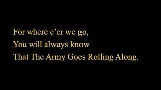 The Army Goes Rolling Along- Lyrics chords
