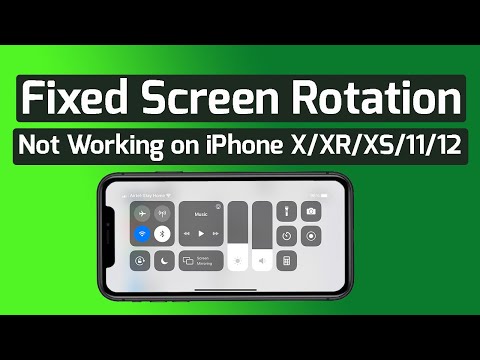 Fixed Screen Rotation Not Working on iPhone X/XR/XS/MAX/11/12 | Apple info