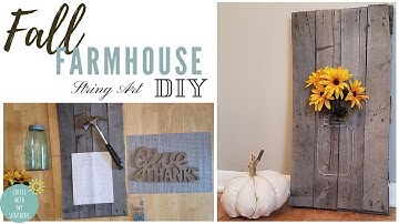 FALL FARMHOUSE DIY | Sunflower STRING ART | MAKE IT YOUR OWN MONDAY SERIES