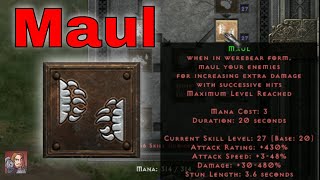 D2R Skills & Abilities - Maul, Shapeshifting (Druid)
