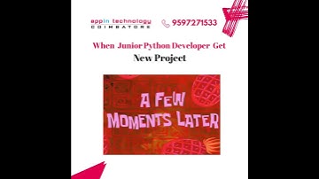 Python Developer meme |Appin Technology Coimbatore | #python #job #learn| Coimbatore