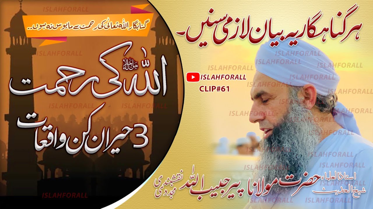 Allah Ki Rehmat By Hazrat Molana Pir Habib Ullah Naqashbandi DB @islahforall