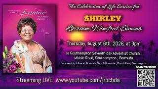 Shirley Lorraine Winifred Simons Homegoing Service