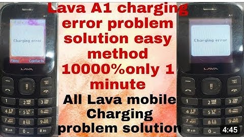 lava A1 power key supply and charging turti 💯 solutions