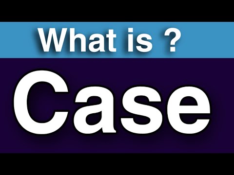 Case in english grammar ||types of case || What is Case