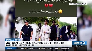 Jayden Daniels share tribute honoring Kyren Lacy