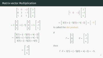 Matrix-vector and Matrix-matrix Multiplication