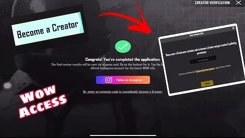HOW TO  GET WOW MAP ACCESS IN  PUBG MOBILE ? BECOME A CREATOR WITHOUT INVITATION CODE 🤩