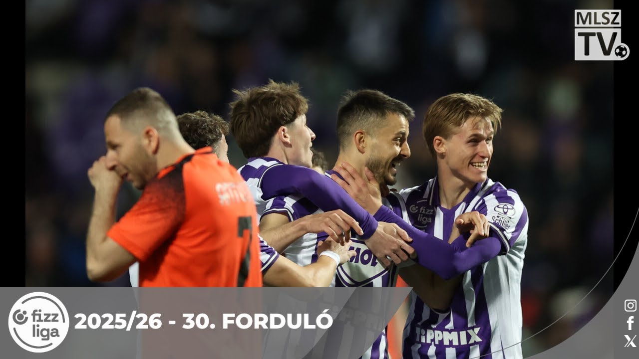 Újpest FC – Nyíregyháza Spartacus FC | 7-2 | (3-0) | Fizz Liga | 30. forduló | MLSZTV