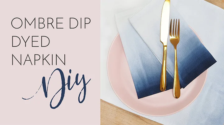 OMBRE DIP DYED NAPKINS DIY | Bang On Style
