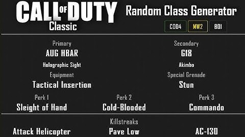 MW2 - Afghan Free-For-All (30-10) Random Class Generator #106 [2020]