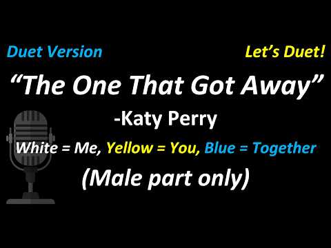 Katy Perry - The One That Got Away (Duet Version | Male Part Only) | Cover #duetversion ❤️